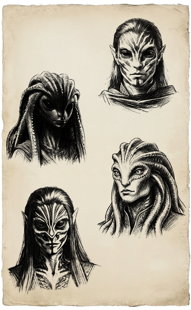 characters sketch style